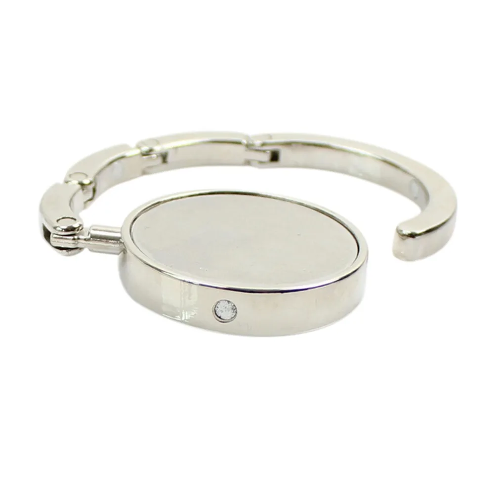 Gancho de aleaci&oacute;n de cristal plegable para bolso, colgador de mesa, accesorios &uacute;nicos, 1 ud.-2