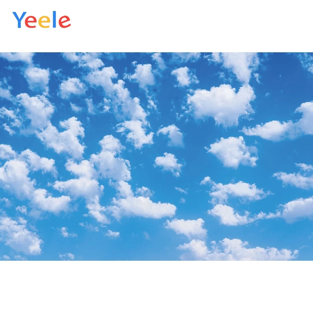 Фон для фотостудии с изображением неба облаков природы портрета ребенка дня