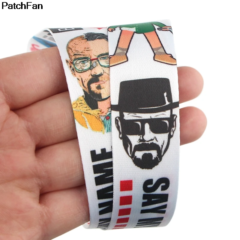 Patchfan классический мультфильм power man брелок ремешок тесьма шейный ремень ткань id