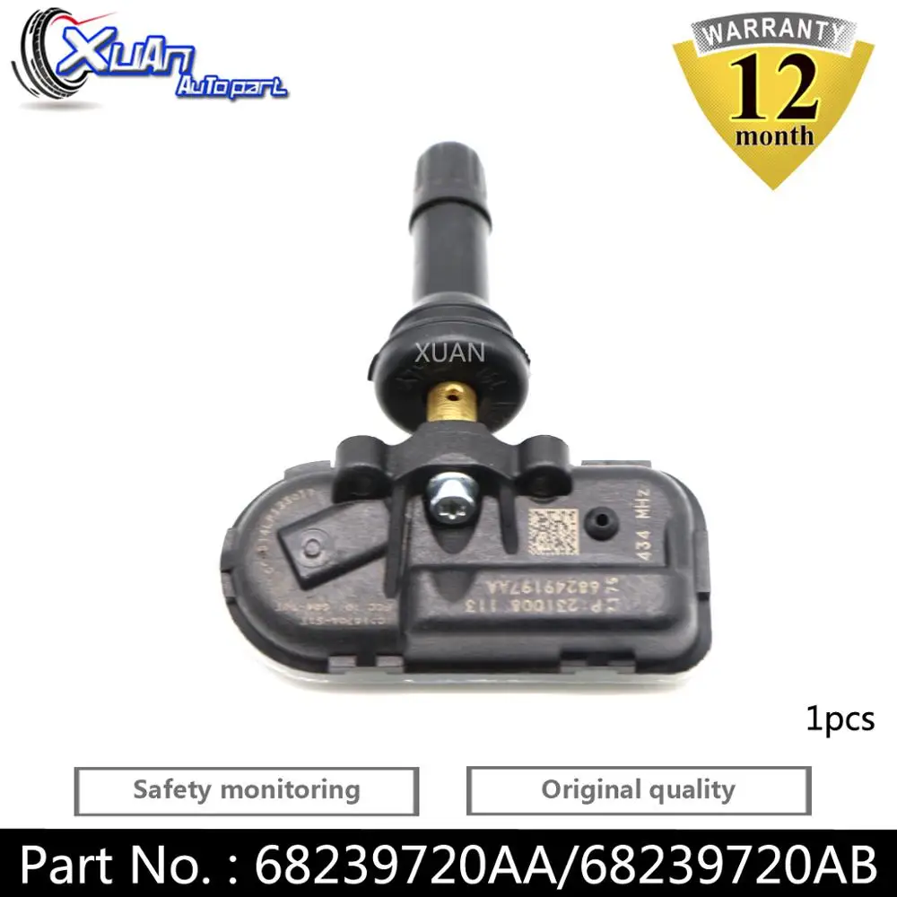 XUAN 1 шт. TPMS 68239720AA датчик давления в шинах для Jeep Cherokee Dodge Ram 1500 2500 2014 2020 68239720AB 433