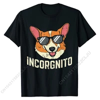 incorgnito shirt funny welsh corgi face dog pun lover gift t shirt coupons men t shirt summer tshirts cotton simple style