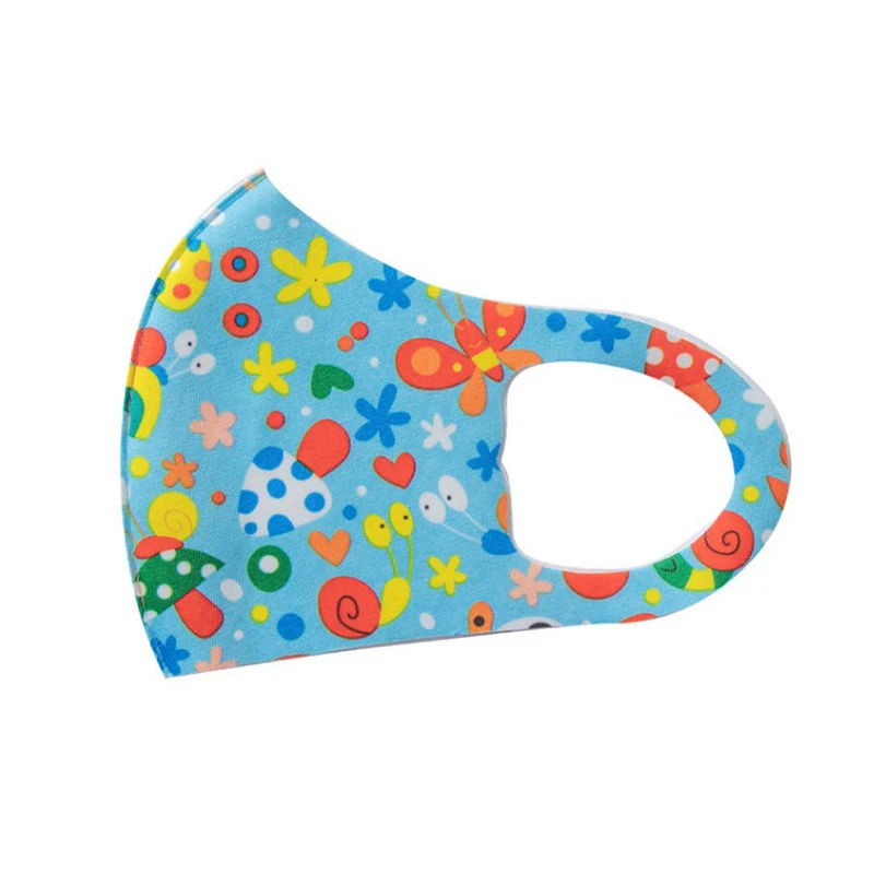 

PM2.5 Kid Reusable Anti Flu Face Mask comfortable Breathable Sponge Dustproor Mouth Mask Random Pattern For Children