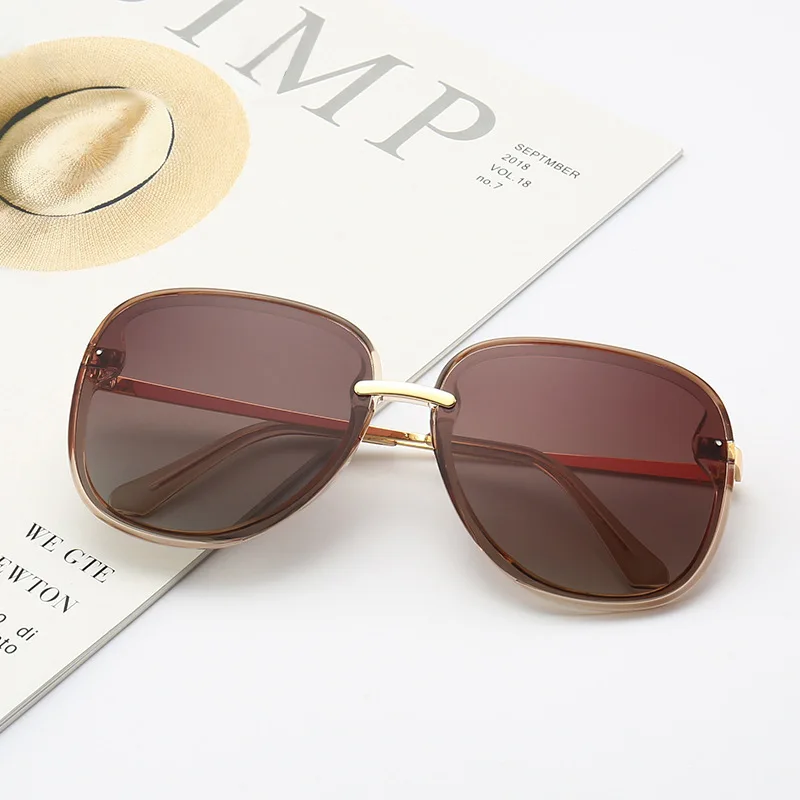 Модные роскошные мужские цветные поляризованные Овальные Солнцезащитные очки