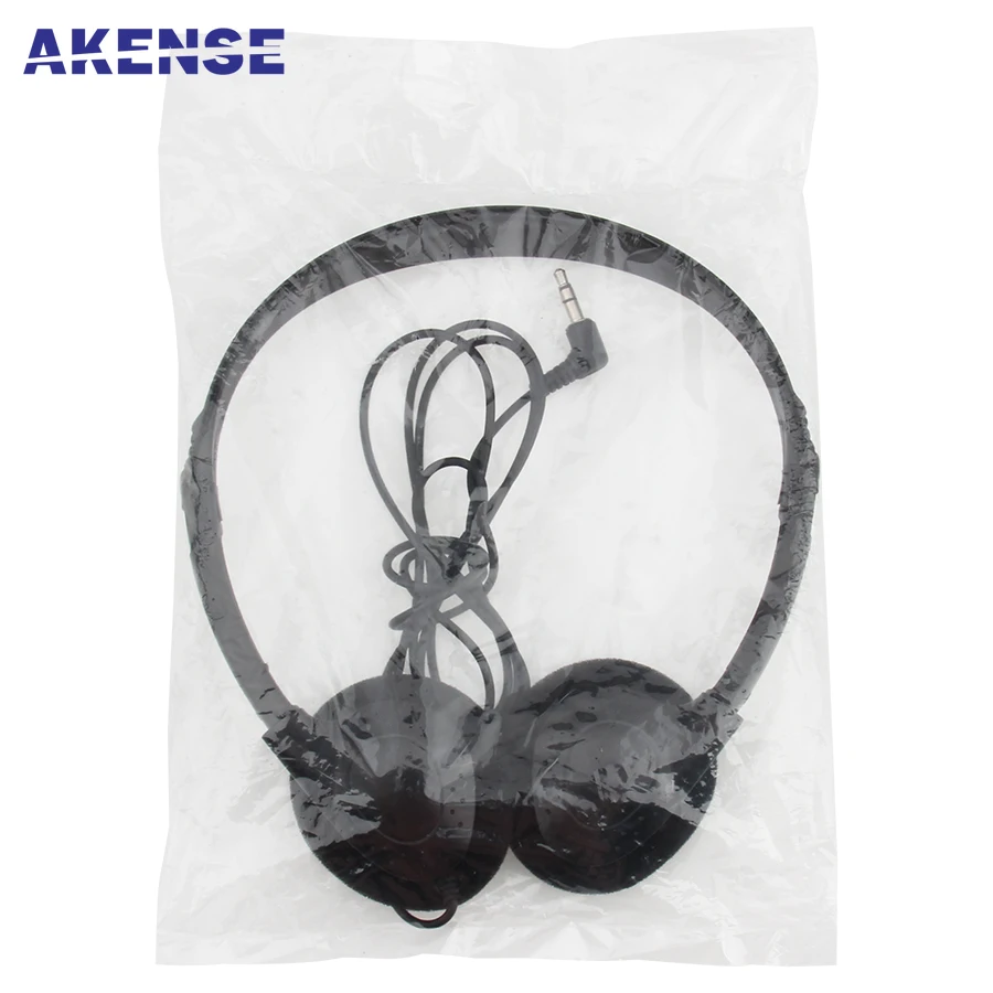 100pcs Disposable Headsets Earphones Headphones for School, Library, Classroom, Airplane, Hospital Students,Kids and Adults