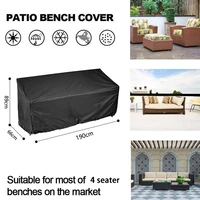 patio seat cover outdoor 4 seater bench cover durable and waterproof patio furniture sofa cover
