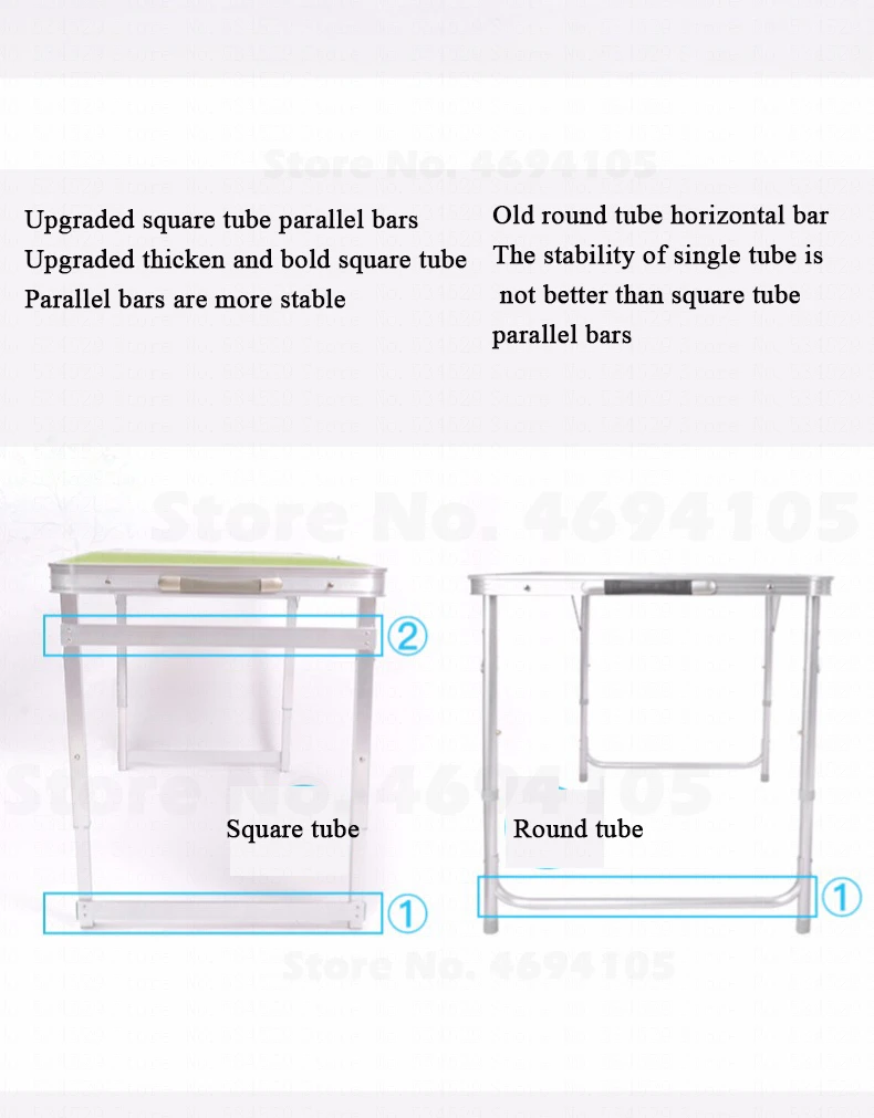 H портативный складной 2/4 стул алюминиевый настольный набор стабильный для кухни
