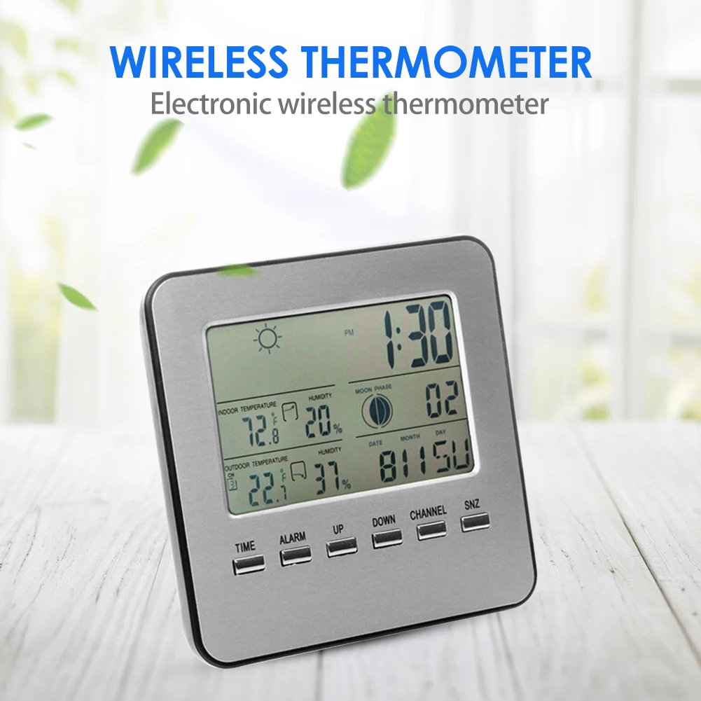 

Wireless Digital Thermometer Hygrometer Detector Indoor Outdoor Temperature Humidity Sensor Meter Weather Station
