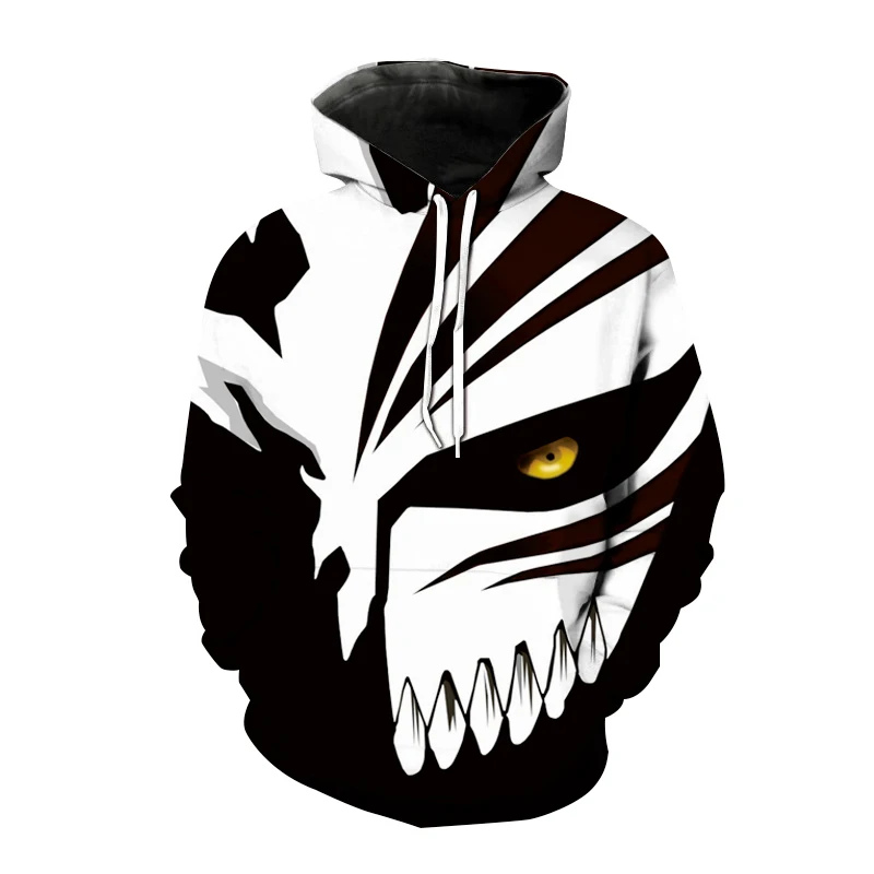 

3d printing hooded sweatshirt, anime bleach, men, women, modern, unisex, hooded sweatshirt, Harajuku, hip-hop, streetwear