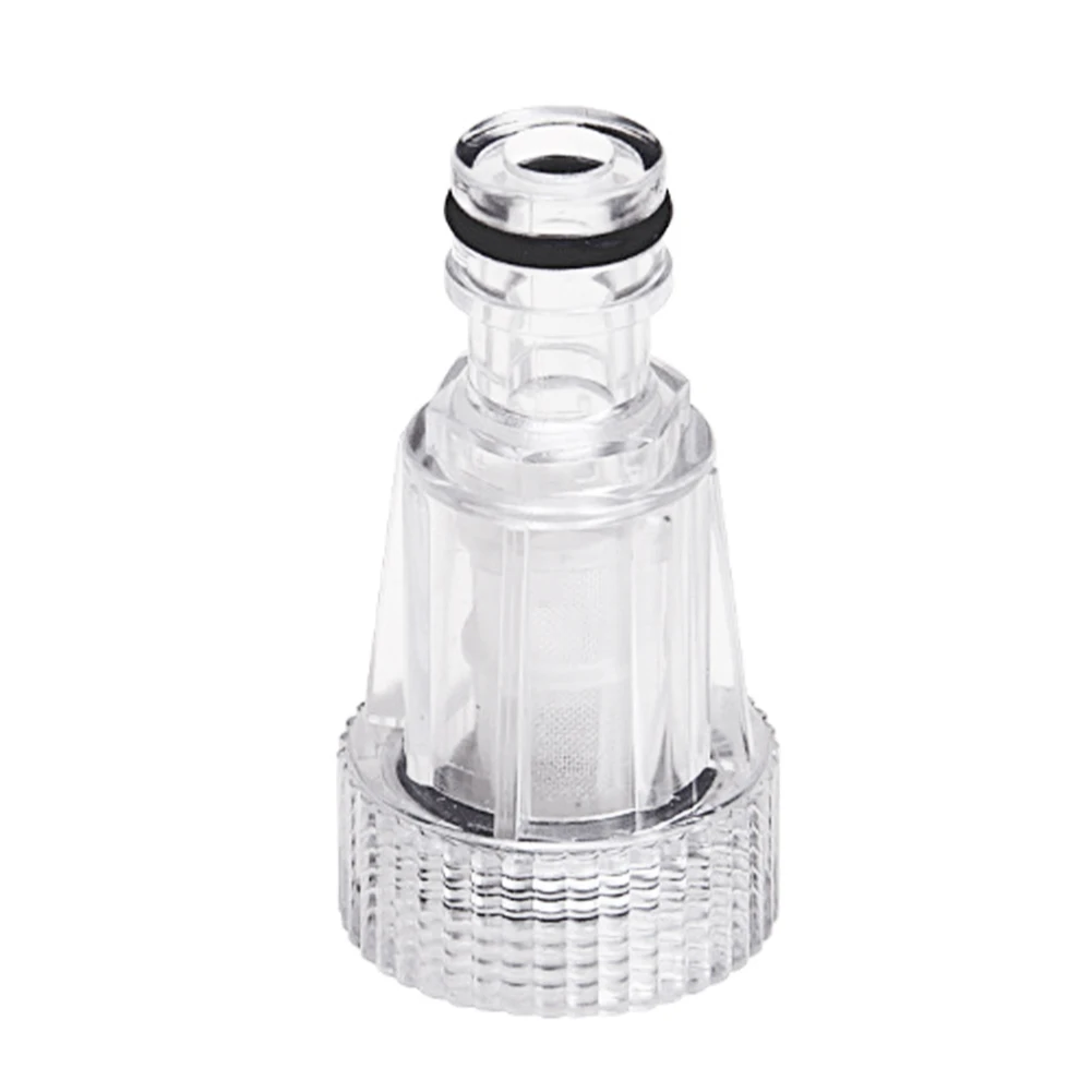 

Transparent Car Washer Machine Universal Water Filter 175PSI High-pressure Connection Fitting Pressure Washer Cleaning Supplies