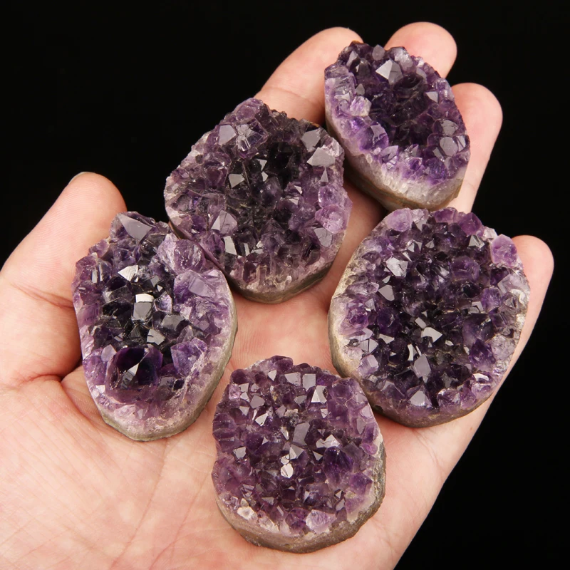 Натуральная зеркальная фиолетовая смесь лечебный образец украшение для дома