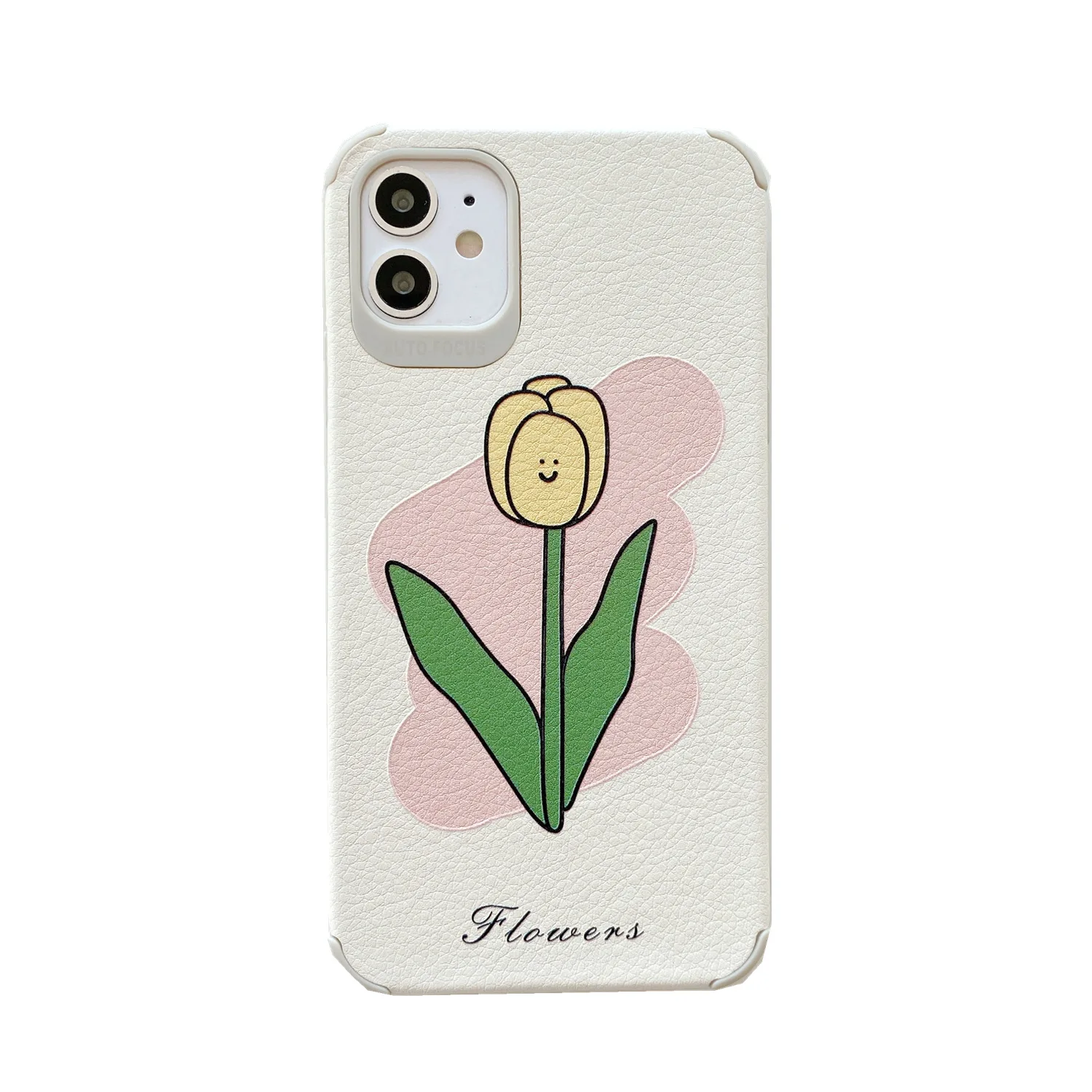 Ретро тиснение ваза цветы искусство корейская мода милый чехол для телефона iPhone