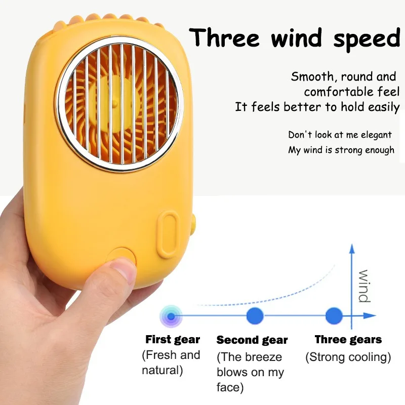 

Neck Fan Portable Mini Usb Fans 5V Air Cooler Rechargeable Ventilador Small Travel handheld Electric Fan Silent Cooling For Home
