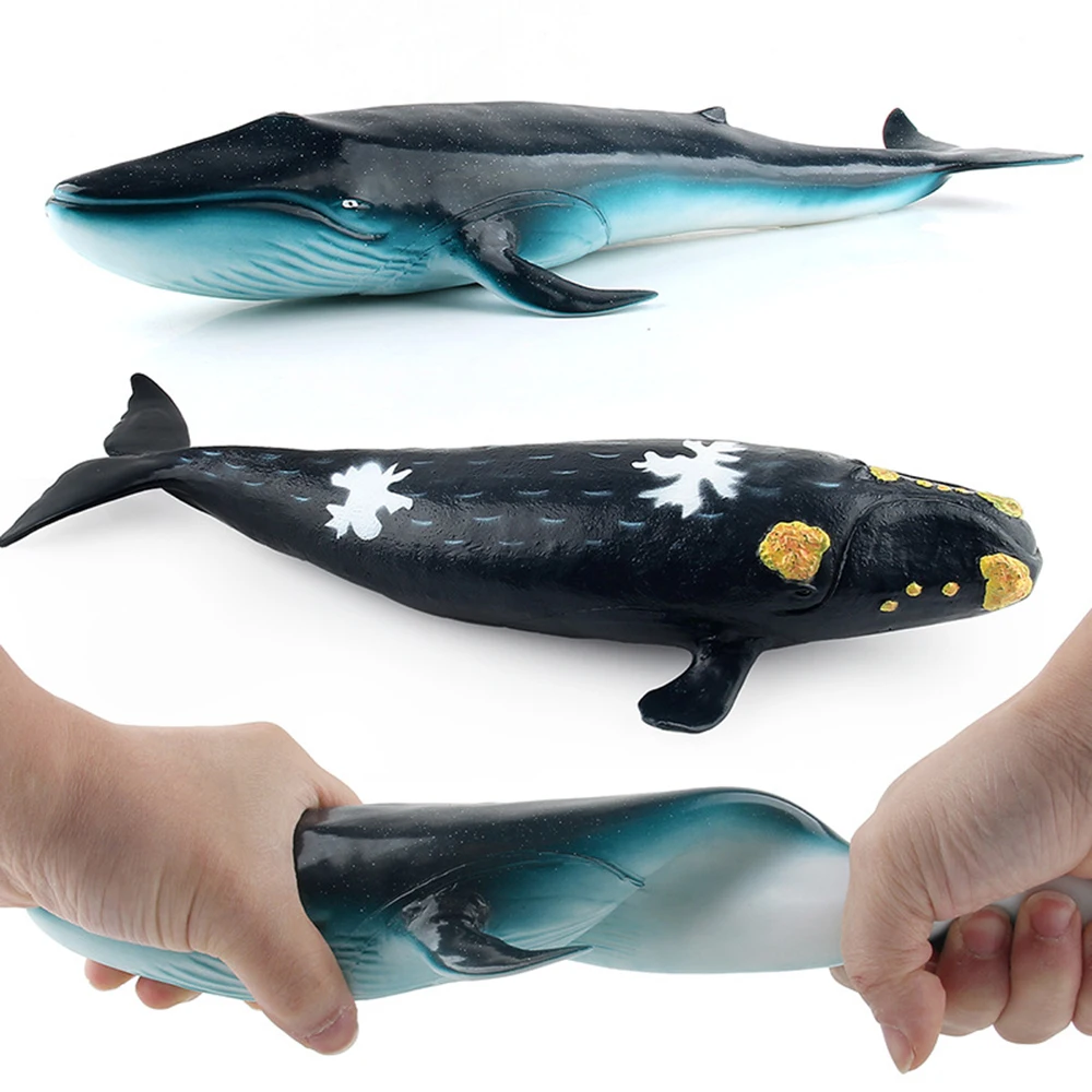 Big Size Ocean Sea Life Simulation Action Figure Animal Model Toys for Children Kids Whale Figures Collection Educational Toys