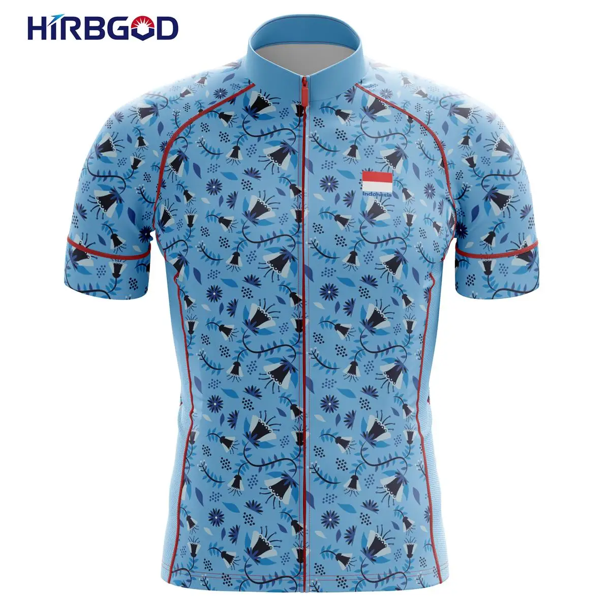 

HIRBGOD Exquisite Printed Cycling Jersey Anti-Wrinkle Quick Dry Bicycle Clothing Summer Travel Short Sleeve Bike Shirt,TYZ859-01