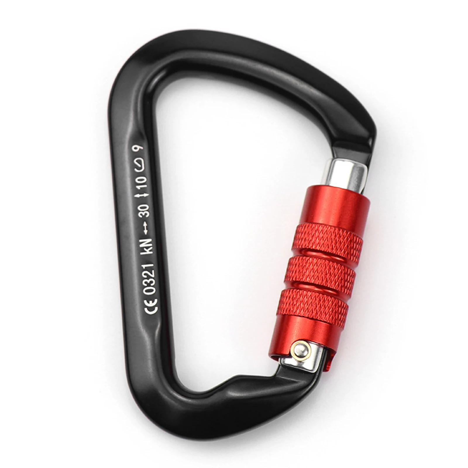 

30KN D-Shaped Carabiner Lock Heavy Duty Aluminum Alloy Carabiner Clips for Hammocks Camping Hiking Climbing Equipment