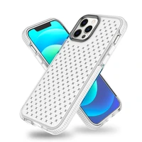 shockproof phone case for iphone 12 pro max mini with anti bump frame and fashion texture transparent shell