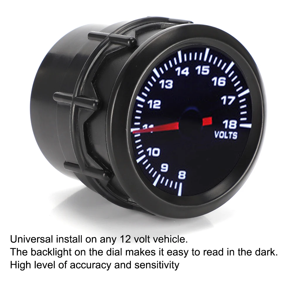 Одноцветный светодиодный вольтметр 52 мм/2 дюйма приборная панель прибор для
