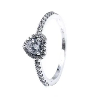 Hot Sale Real 925 Sterling Silver Lucky Finger Rings For Women Fashion Jewelry Gift Drop shipping - Цвет основного камня: 36