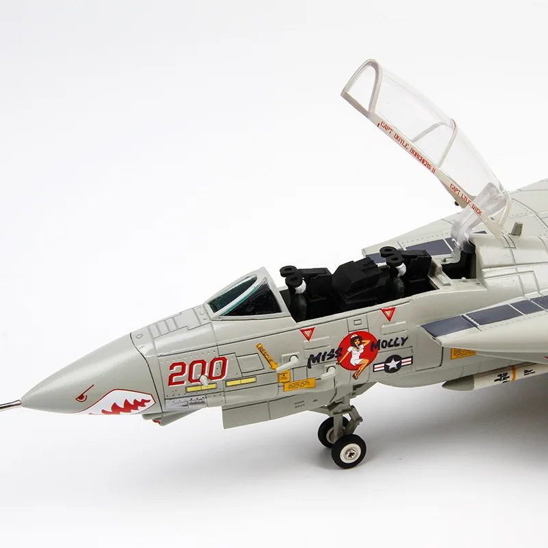 

Diecast 1:72 Scale F-14A Fighter SUNDOWNER Airplane Model Metal Aircraft Static Display Adult Collection Gift Mini Toys for Boy