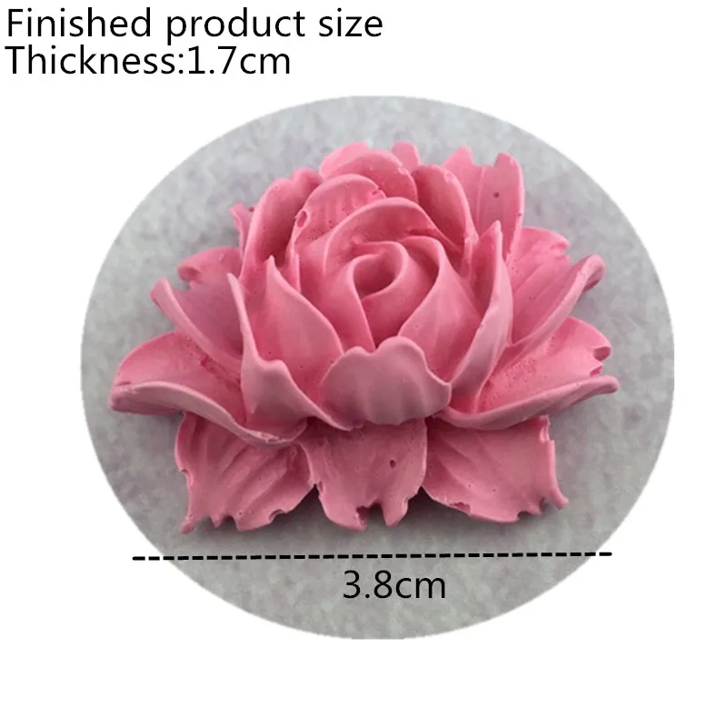 DIY 3D Роза Форма для помадки силиконовая резинка ремесло украшения торта глина