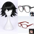 Shizuku Мурасаки парик с очками аниме Hunter x Hunter термостойкие синтетические волосы парики + парик шапочка