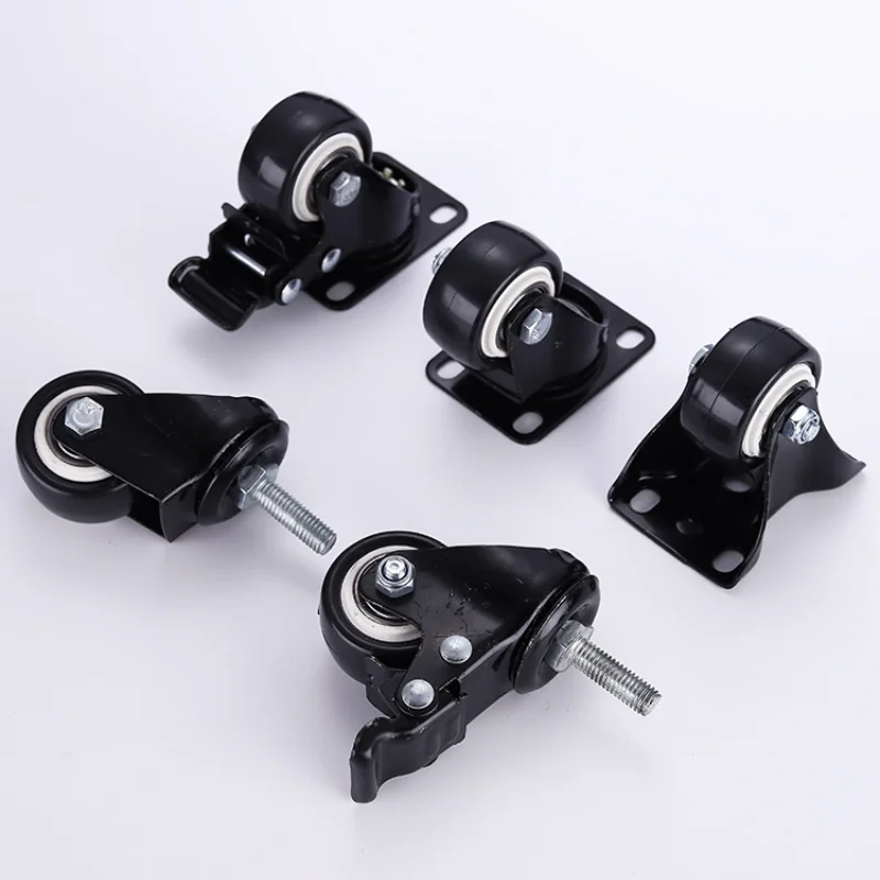 

1pcs Caster 1.5 "2" 2.5 "3" Universal Wheel Brake Wheel Silent Caster Heavy Directional Wheel Furniture Casters