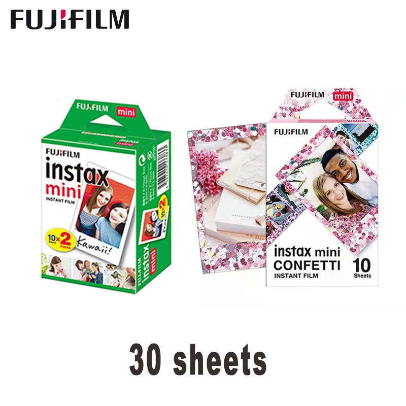 

Fujifilm Instax Mini 11 8 9 Film sky blue/white Fuji Instant Photo Paper 30 Sheets For 70 7s 50s 50i 90 25 Share SP-1 2 Camera