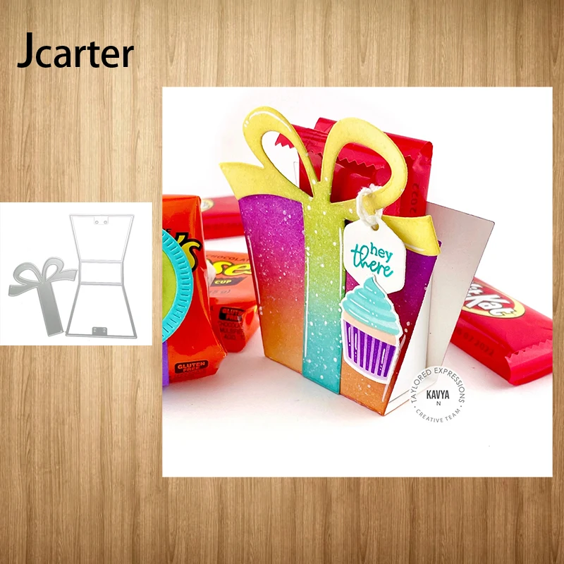 

Metal Cutting Dies Gift Box Bow Frame Craft Stencil Scrapbook Handmade Tools Make Album Paper Model Punch Blade Decor Template M