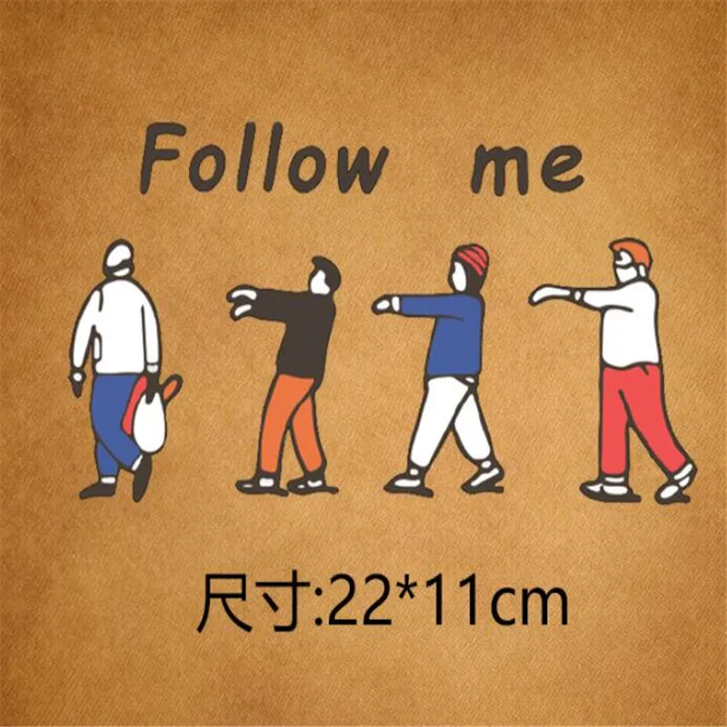 Милый мужской персонаж украшение патч теплопередача одежда декоративные