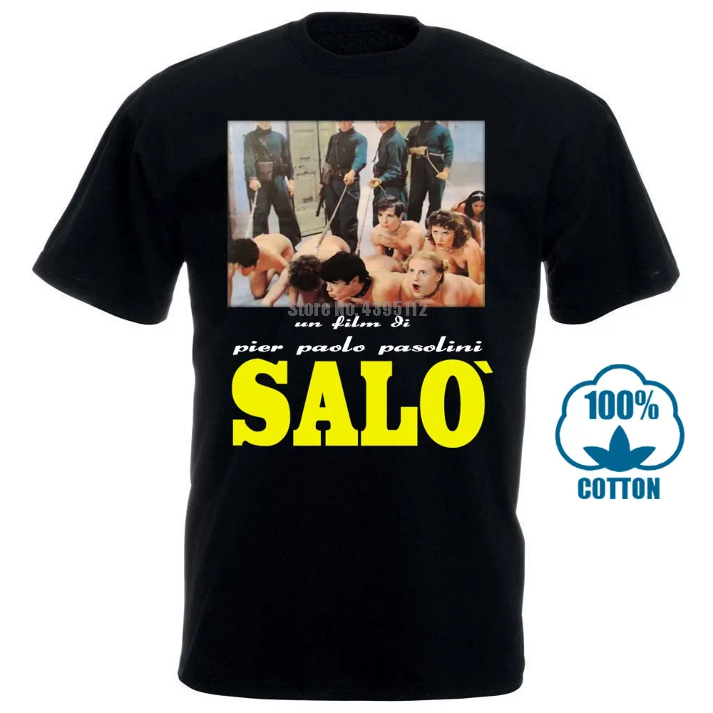Salo 120 Days Of Sodom T Shirt Movie Paolo Pasolini Horror Exploitation Fashion Summer Paried T Shirts Top Tee 012591