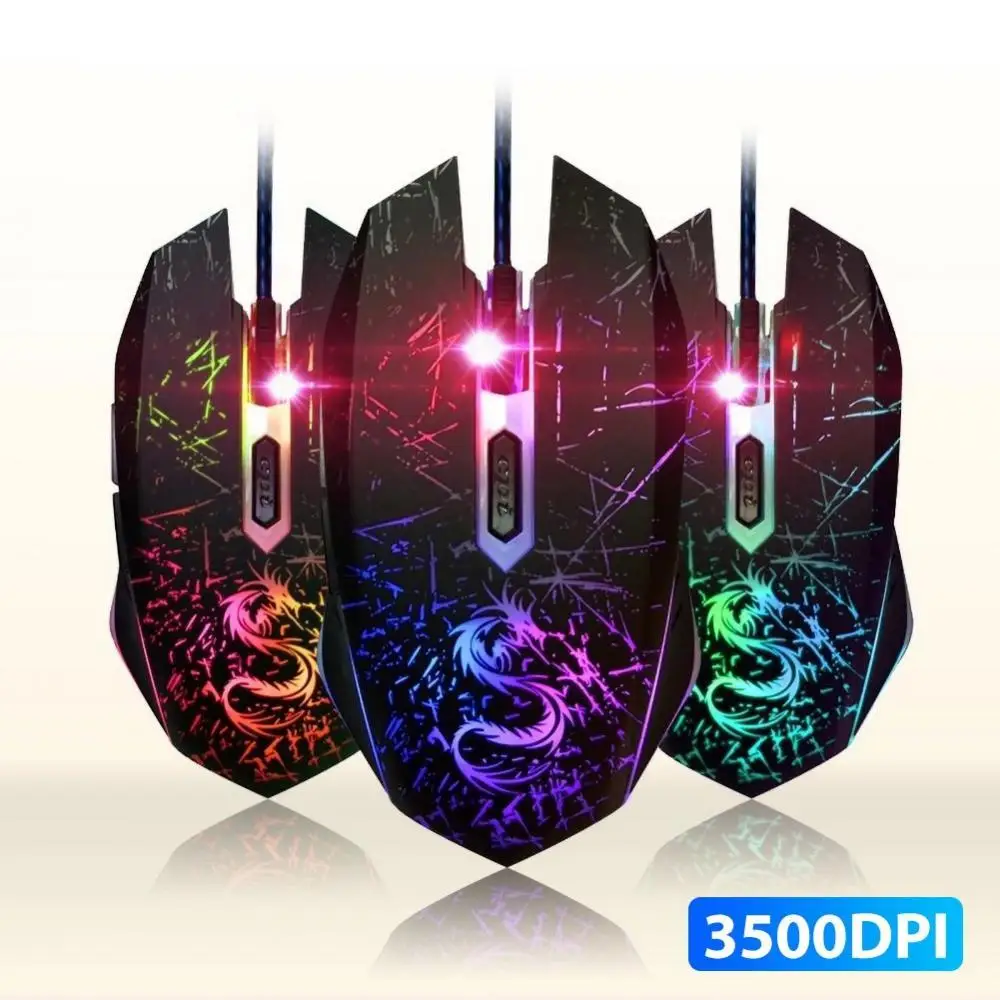 

USB Mouse мышь 3500dpi Optical Wired Mouse Gaming Mouse Mice мышка For PC Laptop Computer Mouse gamer мышки