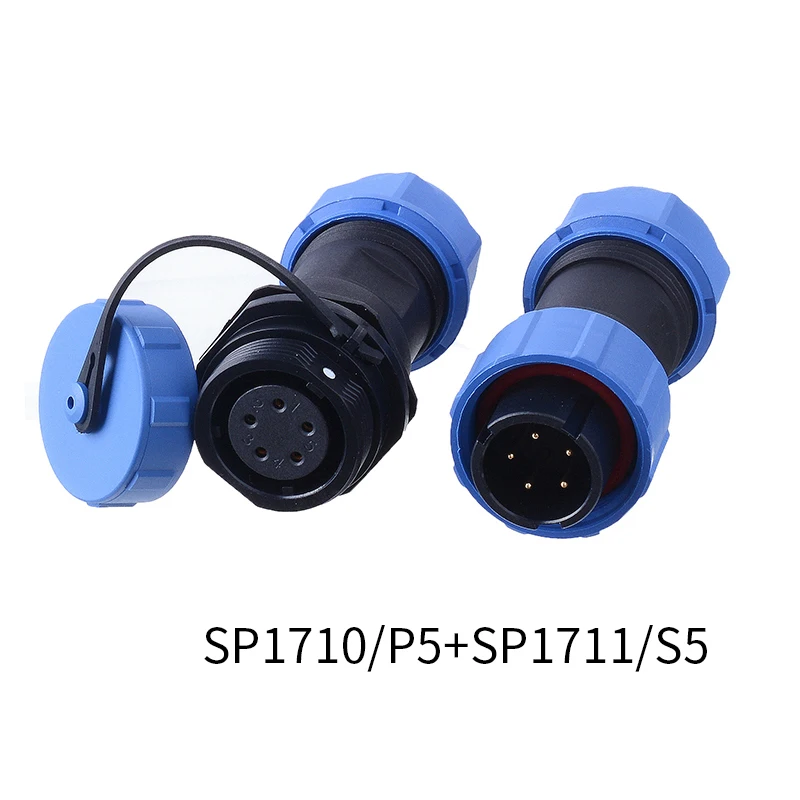 

LEIFU SP17 M16 IP68 Waterproof Cable Connector 2Pin 3Pin 4Pin 5Pin 7 9 Pin Straight Connect Electrical Wire Terminal Plug Socket