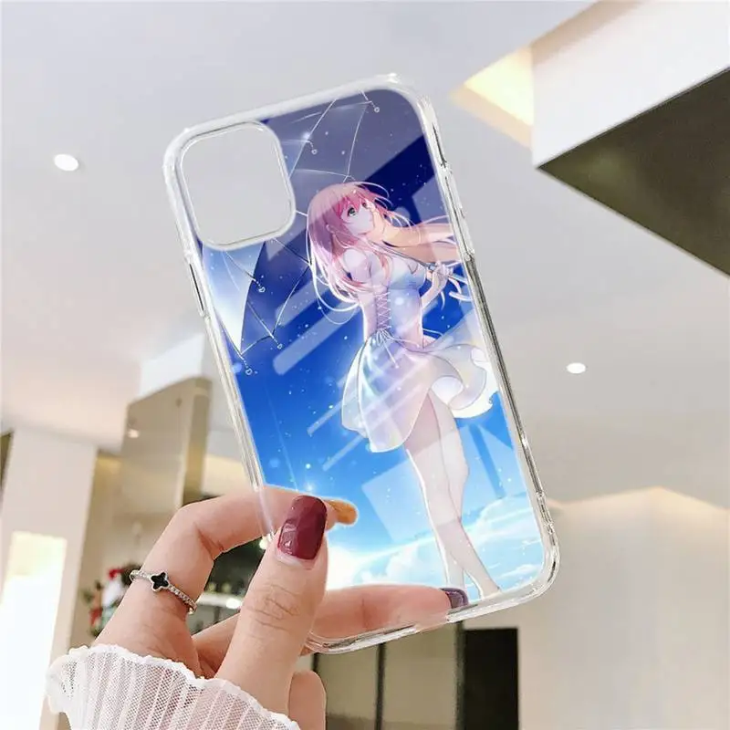 

Cute Anime Girl Phone Case Transparent Case For Iphone 6 6s 7 8 Plus XR X XS 11 12 Pro Max