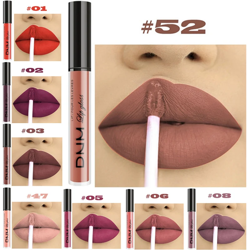 Новый бренд макияж Матовая жидкая губная помада шоколадный цвет длительная