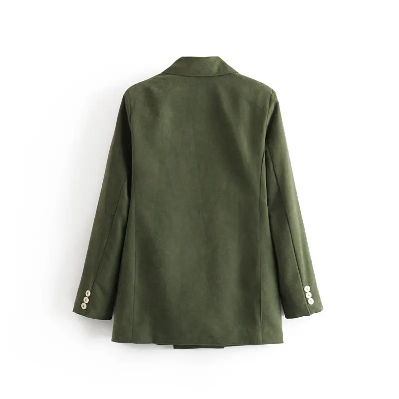 Женский шикарный Блейзер ярких цветов для отдыха двубортный длинный рукав