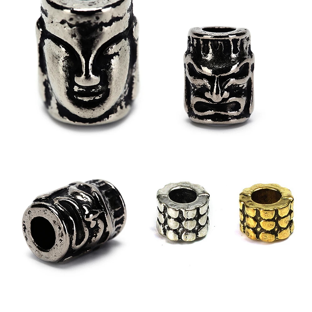 2 шт. диаметр отверстия 3 ~ 4 мм Металлические Подвески Череп Бусы на веревочке DIY