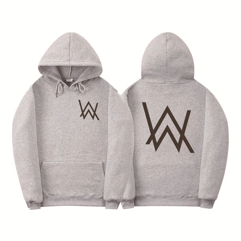 Хаки Новая зимняя флисовая толстовка Alan Walker, потертый худи для мужчин печать баннеров хип-хоп Рок Толстовка со звездочками новые брендовые толстовки для женщин 3XL - Цвет: Хаки