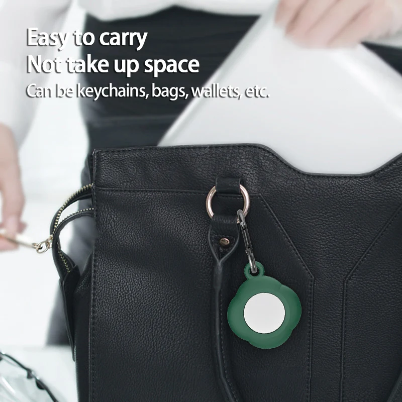 

Newnest For Apple Airtag Case Silicone Protective Sleeve Cover Keychain Airtags-tracker 1PC Silicone Case For Airtags Accessorie