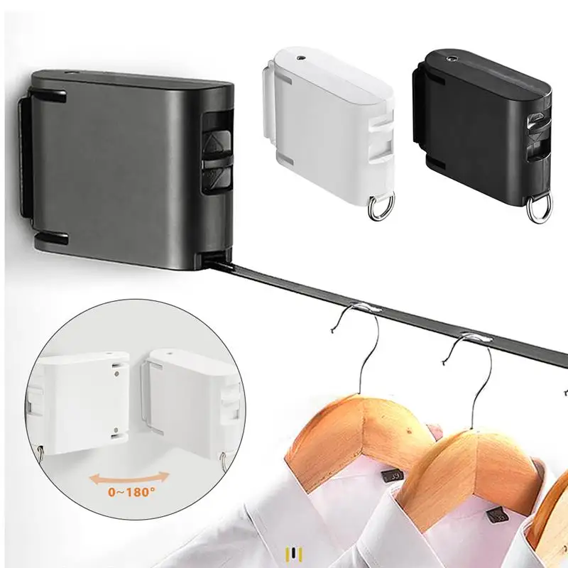 

Indoor And Outdoor Retractable Clothesline, Invisible Clothesline, Hanger Hole, Balcony Clothesline, Drill-Free Drying Rack