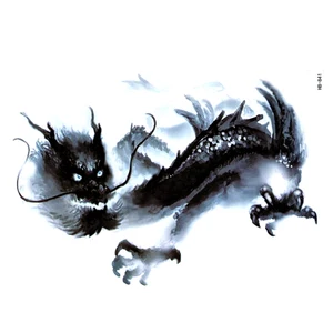 Водостойкая временная татуировка Ink Dragon, наклейка, флэш-тату для мужчин, татуаж, временная хна, искусственная татуировка для мужчин