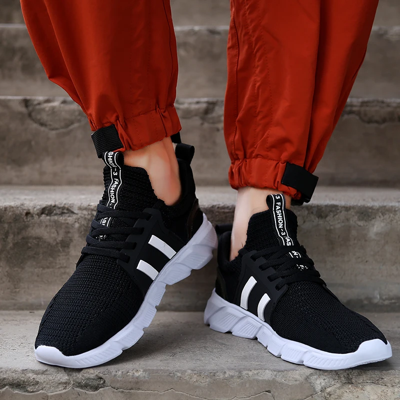 

Fashion Cheap Men Lightweight Leisure Sneakers Lace Up Breathable Running Shoes Travel Mesh Comfort Outdoor Sports Shoes