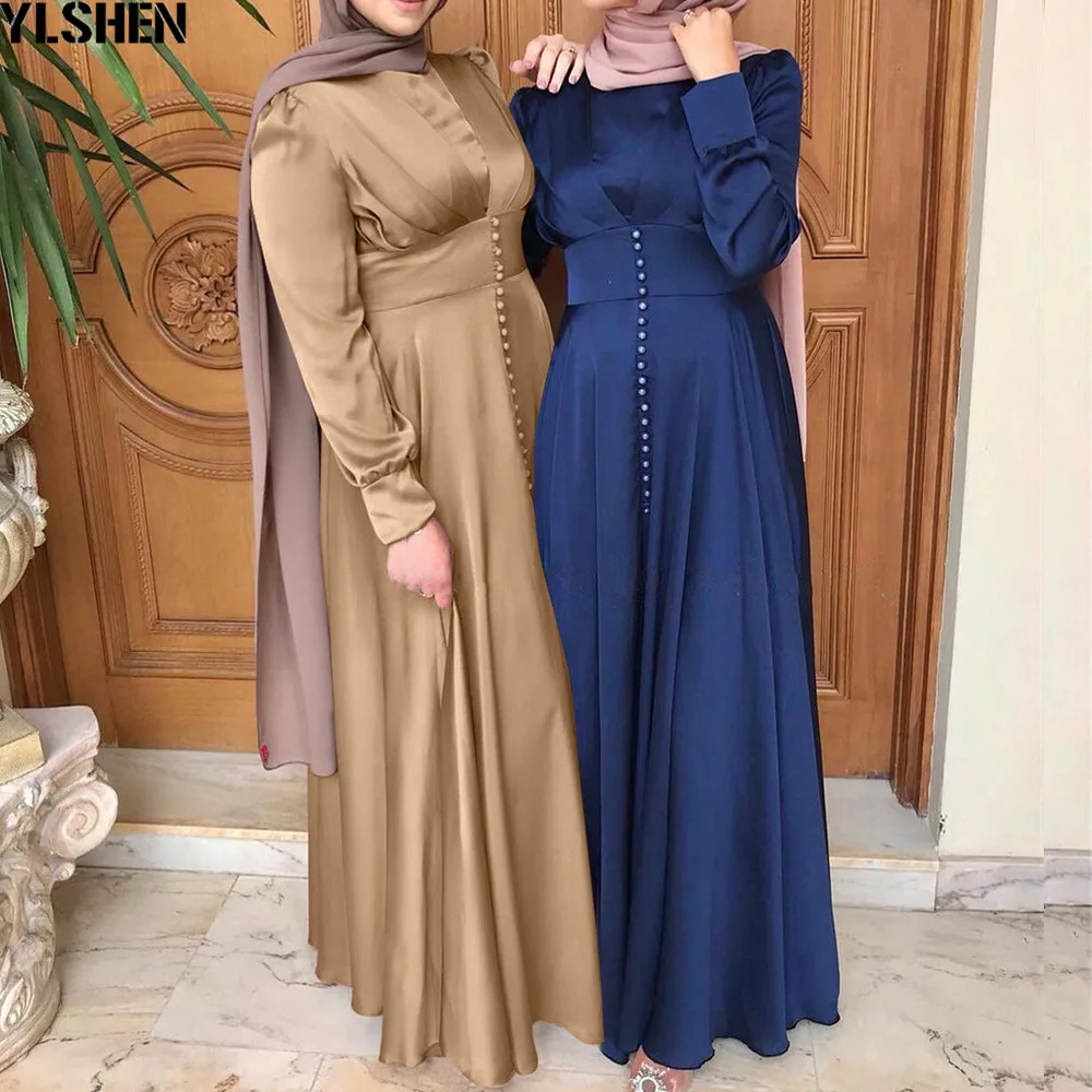 

Kaftan Dubai Abaya Turkey Muslim Women Hijab Dress Islam Caftan Eid Mubarak Marocain Dresses Vestidos European Clothing Musulman