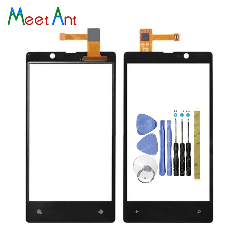 

High Quality 4.3" For Nokia Lumia 820 N820 Touch Screen Digitizer Sensor Outer Glass Lens Panel Black