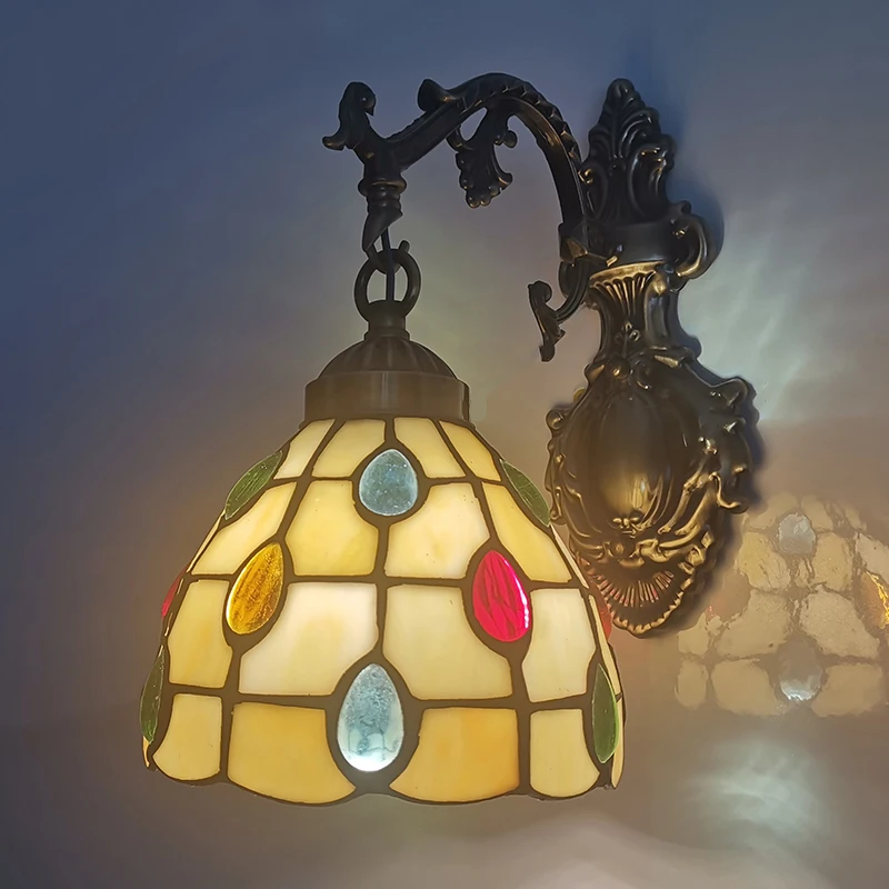 Современная средиземноморская настенная лампа светодиодный светильник с