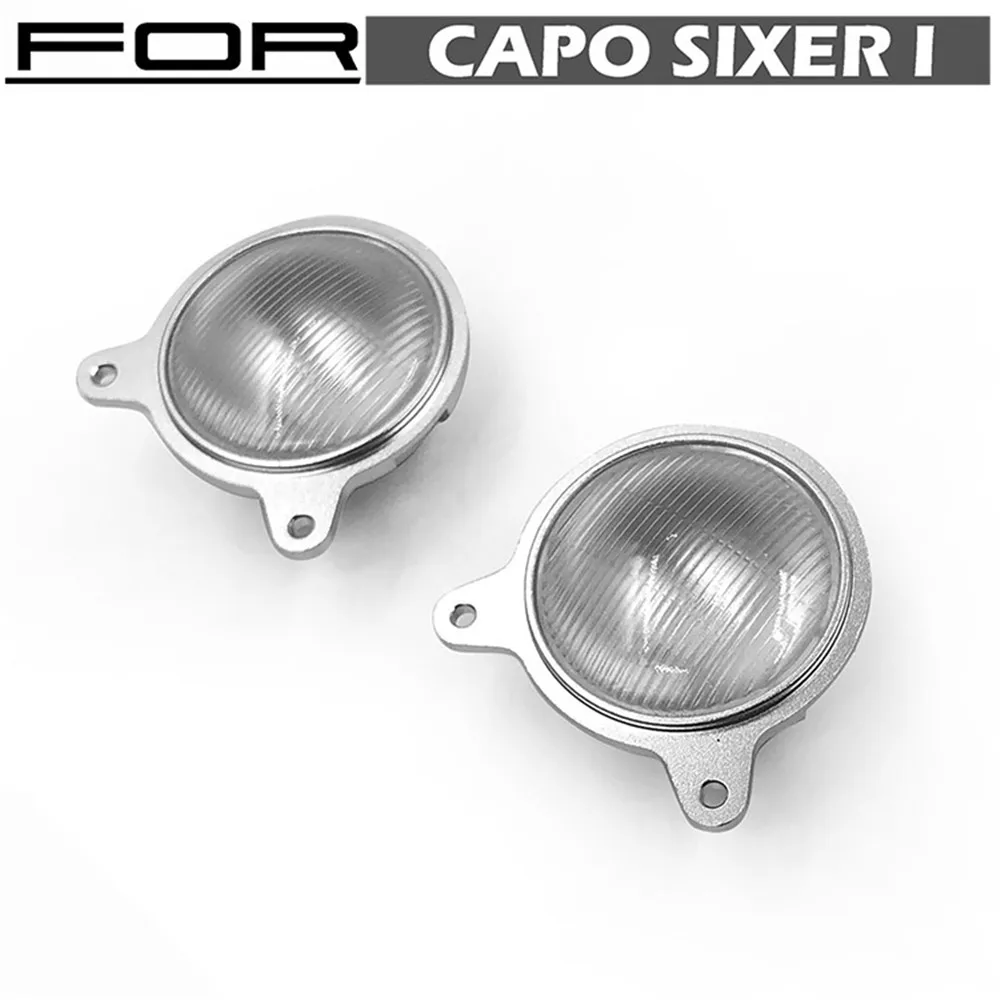 

1 pair Metal Simulation Front Light Headlight Cover for 1/6 Capo Samurai Jimny RC Car Accessories