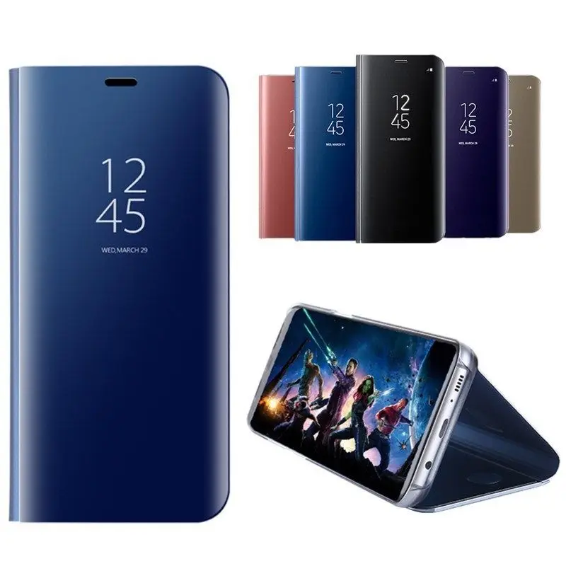 Чехол mi rror Smart View для Xiao Red 5 Plus Note Note5A Note4 Global 4X 3 Pro Prime 8 SE 6 кожаный флип