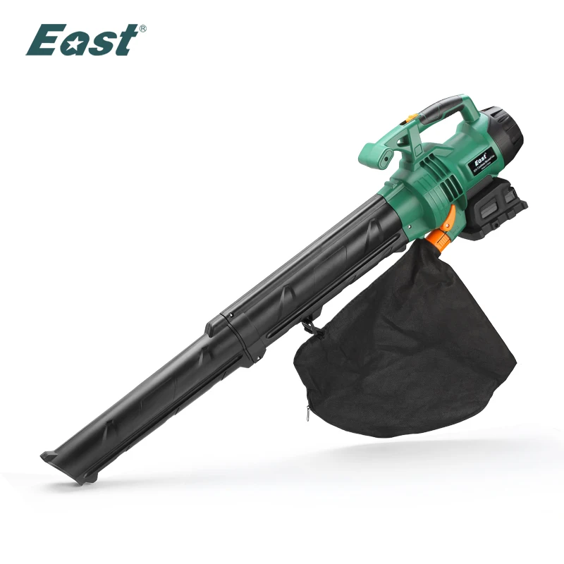 

Литий-ионный аккумулятор East 20 в, беспроводной вакуумный нагнетатель для выдувания и всасывания с сумкой, садовые электроинструменты ET1711