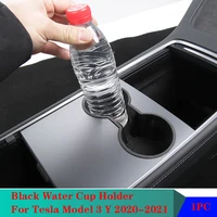for tesla model 3 model y silica gel water cup holder car center accessories water proof car coaster accessories
