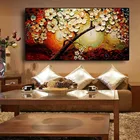 Настенные постеры Lucky Life с изображением цветов, деревьев, пейзажа, скандинавские художественные плакаты и принты, Современная Настенная картина для гостиной