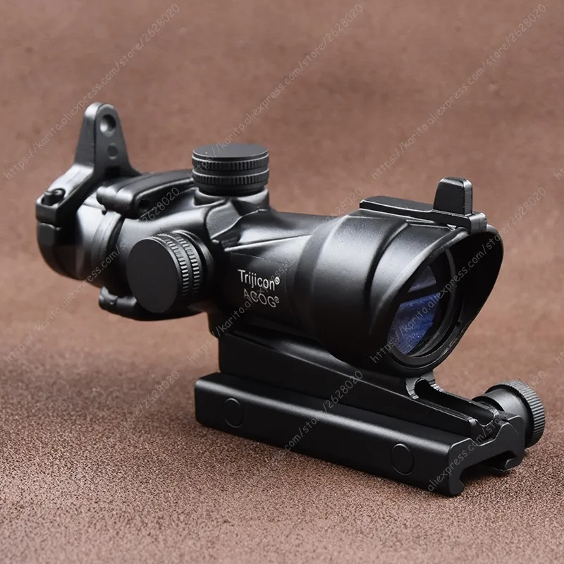 Тактический Acog Стиль 4x32 1x Red Dot прицел для Пикатинни База|acog style|4x32 rifle scopeacog |